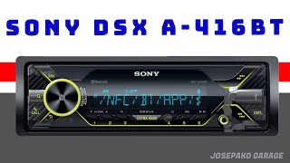 SONY DSX A416BT Mejora el sonido de tu coche con esta autorradio INCREÍBLE [upl. by Ryun]