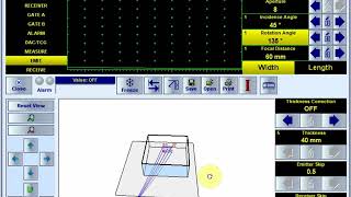 ISONIC 2009 3DScan L  Matrix Array Probe  Controlling Type of Wave Incidence angle Azimuth [upl. by Aiek]