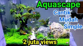 Aquascape untuk Pemula dengan Mudah Dan Simple [upl. by Uzzia110]