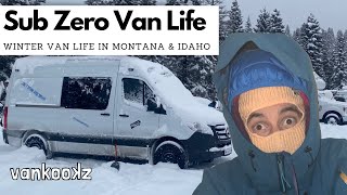 How to Stay Warm in Winter Van Life  WInter Van Life Camping [upl. by Antsirhc356]