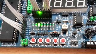 Mruganie diodami programy pisane w C na AVR  Atmega LED blinking programs written in C language [upl. by Ketti]