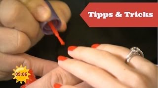 Tipps und Tricks NagellackProbleme  Sat1 Frühstücksfernsehen [upl. by Itsim]