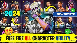 Free Fire All Character Ability  All Characters Ability In Free Fire  FF All Characters Abilities [upl. by Anoniw]