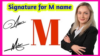 M professional signature style  Signature style of my name  Signature [upl. by Eitsud]