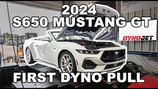 WORLDS FIRST S650 2024 Mustang GT 50L DYNO PULL [upl. by Einatsed]