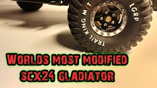 Axial scx24 Worlds most modified LCG gladiator [upl. by Nehgaem]