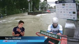 Mens Canoe Slalom Highlights  2024 ICF Canoe Slalom World Cup Augsburg Germany [upl. by Ayikur]