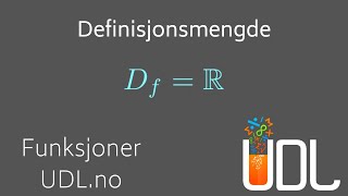 Funksjoner  Definisjonsmengde til en funksjon [upl. by Green]