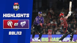 Melbourne Renegades v Hobart Hurricanes  BBL13 [upl. by Suolekcin]