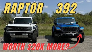 2024 Bronco Raptor vs 2024 Wrangler Rubicon 392  First impressions  Technology  Suspension [upl. by Atteuqahs]