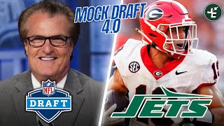 Mel Kipers NFL Mock Draft 40 New York Jets Draft Brock Bowers  2024 NFL Draft [upl. by Duong]