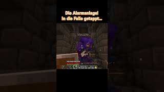 In die Falle getappt Minecraft Alarmanlage minecraftshorts minecraft shorts hartkern [upl. by Ancelin]