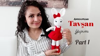 Amigurumi Tavşan Yapımı Part 1 amigurumitavşan diy [upl. by Annuahs]