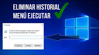 Cómo Eliminar historial en Menú Ejecutar con regedit [upl. by Semele]