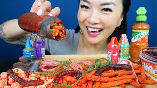 TikTok VIRAL FOODS CHAMOY PICKLE ASMR EATING SOUNDS LIGHT WHISPERS  SASASMR [upl. by Aimit]