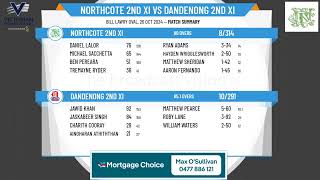 Northcote 2nd XI v Dandenong 2nd XI Day 2 [upl. by Ymmak]