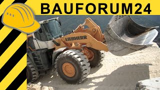 Liebherr L586 Wheel Loader in Carrara Marble Quarry  Jobreport  Full HD English [upl. by Chip]