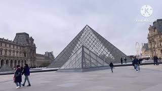 THE LOURVE PYRAMID OF PARIS FRANCE EXCITING PART [upl. by Waligore501]