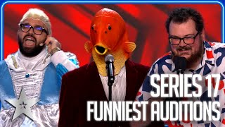 LAUGH OUT LOUD with our FUNNIEST Auditions of Series 17  Britains Got Talent [upl. by Pantia31]