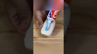 Transform Your Bathroom Amazing Toothpaste and Soap Hack Home Toothpaste DIY Cleaning shorts [upl. by Jabin]