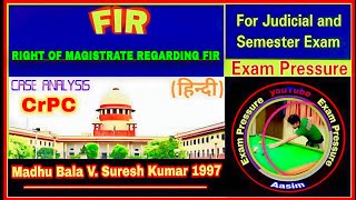 Madhu Bala V Suresh Kumar 1997 CrPC 1973  Law Faculty Delhi University [upl. by Ititrefen]