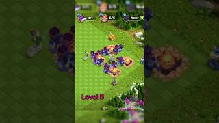 Yeti All Levels 🫧  Clash Of Clans  shorts coc clashofclans attack [upl. by Iruahs]