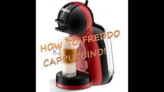 Πως φτιάχνω freddo cappuccino με αφρόγαλα σε μηχανή με κάψουλα στο σπίτι [upl. by Neerahs]