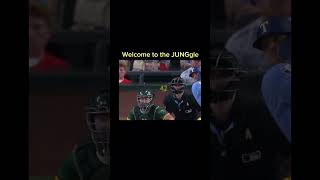 Josh Jung Walk Off Homer baseball mlb highlights shorts edit [upl. by Enerehs]