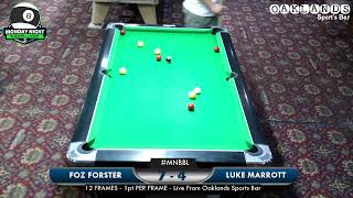 MNBBL  Foz Forster vs Luke Marrott [upl. by Nuahsel257]