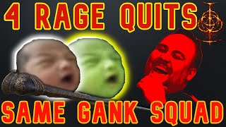 Gank Squad RAGE QUIT 4 Times VS Mage Build Druid amp Echo Knight Build Elden Ring Invasion Highlights [upl. by Lehcsreh824]