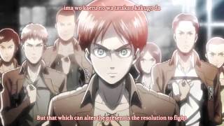 Attack On Titan Ep 8 Scene Jean leads soldiers to HQ HD [upl. by Dreddy460]