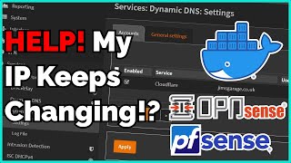 Dynamic DNS pfSense OPNSense Docker Bash [upl. by Ollehcram414]