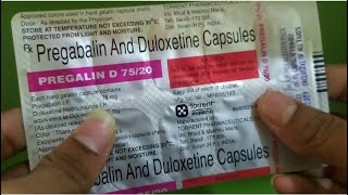 Pregalin D 7520 mg Tablet use in hindi  Pregabalin amp Duloxetine Tablet use in hindi [upl. by Kelly]