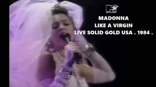 Madonna  Like a Virgin  Live Solid Gold USA  1984 [upl. by Nannahs727]