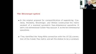 ShingTung Yau  The HullStrominger system through conifold transitions [upl. by Ernesta]