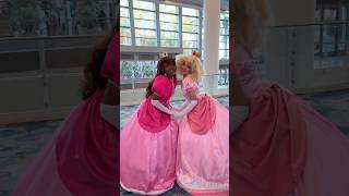 Twin Peaches w blackprincesspeach princesspeach cosplay [upl. by Halsey814]