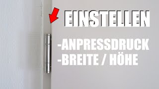 Zimmertür einstellen 3 Möglichkeiten Kinderleicht 😨🤔 [upl. by Dickinson]