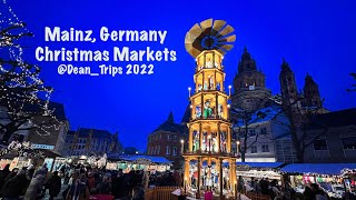 Mainz Germany Christmas Markets 2022 [upl. by Pellegrini]