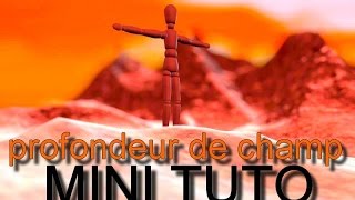 mini tuto C4D  profondeur de champ [upl. by Werdnael]