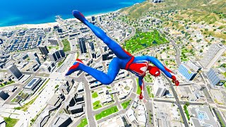 GTA 5 Spiderman Epic Jumps CompilationGTA V Fails Funny Moments [upl. by Earvin]