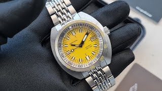 Review Seestern 300T Homage of Doxa Sub 300 Yellow Dial [upl. by Heer]