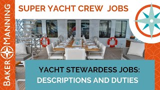 Yacht Stewardess Salary and Job Description [upl. by Tomkin]