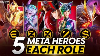 TOP 5 META HEROES FROM EVERY ROLE TO BAN OR PICK IN SEASON 32 [upl. by Lesko]