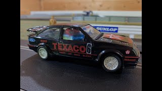 A 2023 Review of the Scalextric C455 Sierra Cosworth Texaco RS500 Fast Ford [upl. by Kurtz]