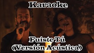 Ricardo Arjona  Fuiste tú feat Gaby Moreno Karaoke Acustico [upl. by Nnaira]