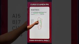 Examen Simulador IPN 2024 Reactivo 3  Caras de un Prisma Pentagonal [upl. by Gayl]