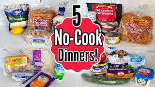 5 EASIEST NoCook Dinners  The BEST Summer Meals  Julia Pacheco Recipes [upl. by Eissolf]