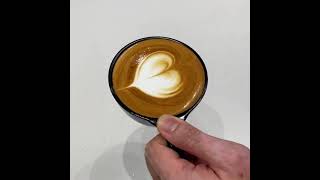 BARISTAJOY ☕️ Slow moving Latte art for you Heart Tulip Rosetta Swan Rose [upl. by Marlette]