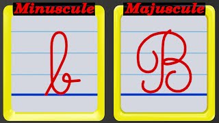 écriture de lalphabet Français majuscule et minuscule en cursive [upl. by Ihsoyim]