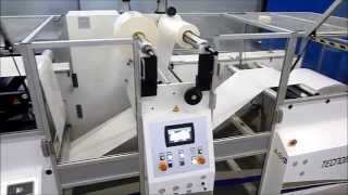 Tecnomac REVOLVER Plastificatrice BobinaBobinaReel to Reel Laminating Machine [upl. by Brenden]